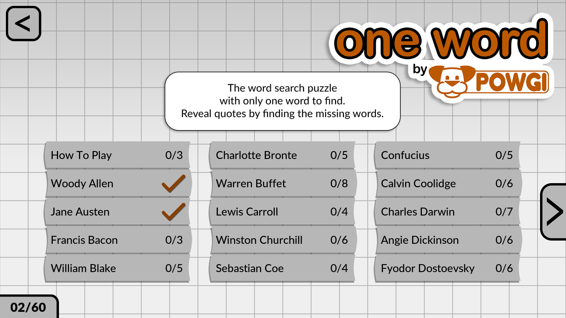 Word Puzzles by POWGI